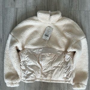 Fabletics Mixed Media Half Zip